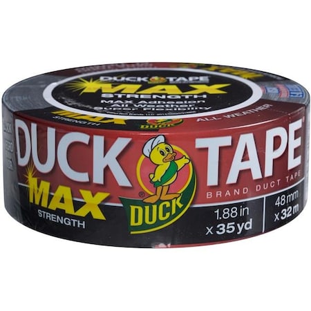 Shurtech Brands ShurTech MSDT-867 1.88 in. Maximum Strength Duck Tape; Black MSDT-867